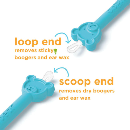 oogiebear: Baby Nose Cleaner & Ear Wax Removal Tool - Safe Booger & Earwax Removal for Newborns, Infants, Toddlers - Dual-Ended - Essential Baby Stuff, Diaper Bag Must-Have, with CASE