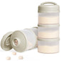 Termichy Stackable Formula Dispenser Portable Milk Powder Container, 2 Pack, Mint