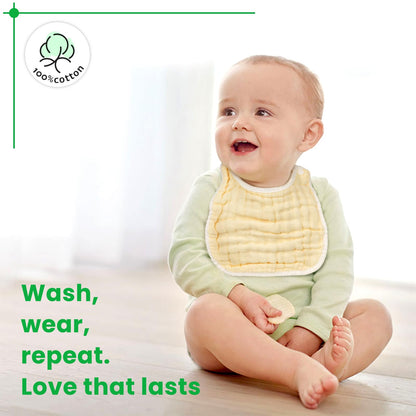 Baby Bibs Muslin Drool Teething Drooling Bibs for Baby Girl Boy Muslin Cotton
