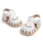 HsdsBebe Baby Girls Sandals Bohemia Flower Bow Soft Sole Toddler First Walkers Beach Summer Shoes