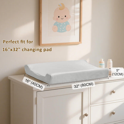 Owlowla Changing Pad Cover,Waterproof Changing Pad Covers-Soft Leather Diaper Changing Table Cover,Fits Standard Changing Pads for Baby Boy Girl（Brown）