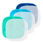 Re-Play Toddler Plates with Dividers - Deep-Walled 3 Compartments Divided Plates for Kids - Dishwasher & Microwave Safe - Made in USA - Set of 3-7.37" x 7.37" x 1.25" - Princess
