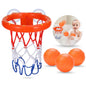 Bath Toys - Bathtub Basketball Hoop for Kids Toddlers - Bath Toys Shower Toys for Kids Ages 4-8,Suction Cup Basketball Hoop & 3 No Hole Balls Set for Boys Girls