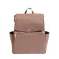 Freshly Picked Classic II Diaper Bag Backpack, Wipeable Vegan Leather With Changing Pad (Sage Green V2)