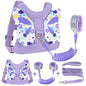 Accmor 3 in 1 Toddler Harness Leashes + Anti Lost Wrist Link, Kids Harness Children Leash for Girls, Child Anti Lost Leash Baby Cute Harness Belt Strap Hold Kids Close While Walking
