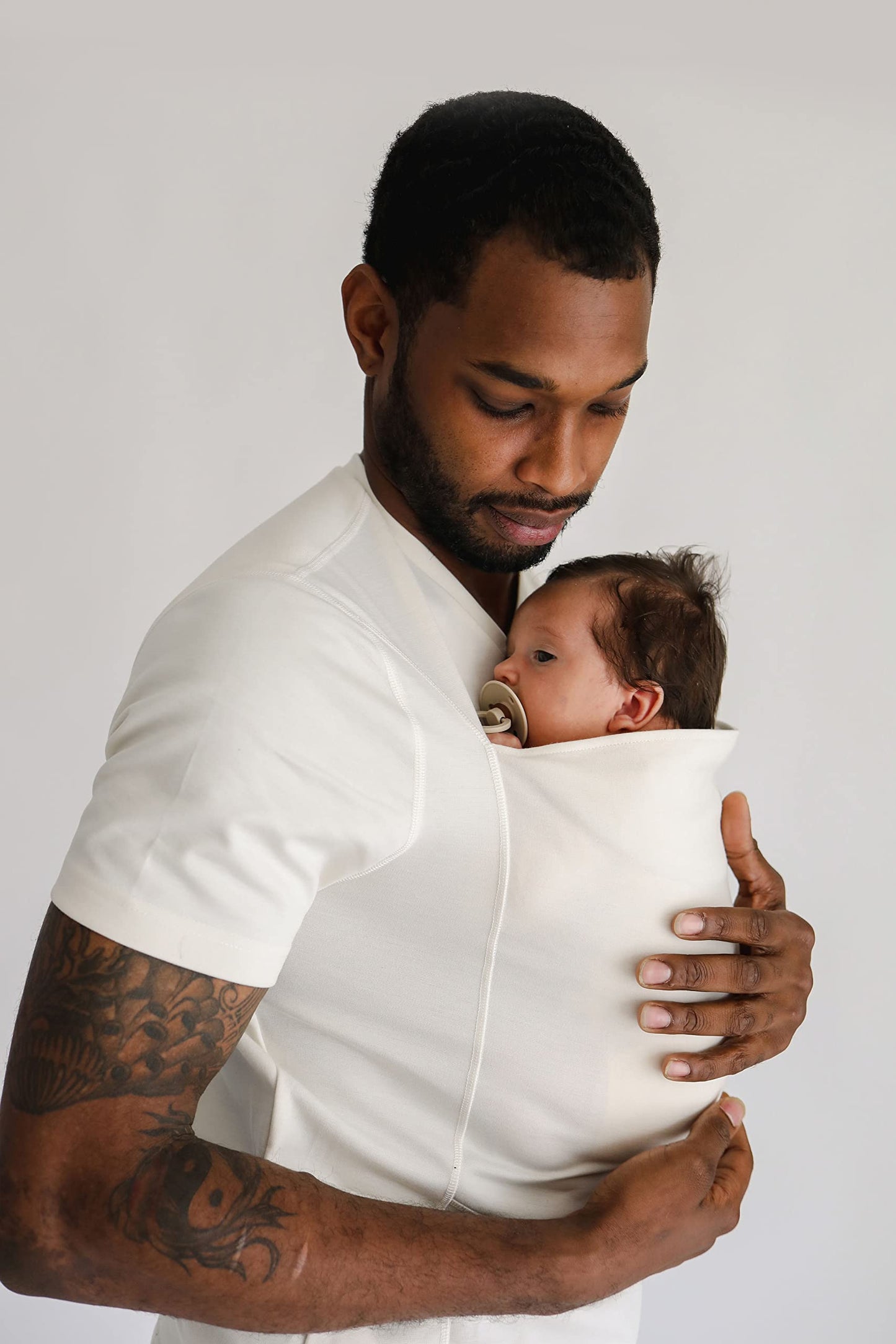Lalabu The Dad Shirt | Hands-Free Baby Carrier for Dad with Kangaroo Pouch | Engineered for Bonding, Safety, & Comfort for Newborns Up to 15 Lbs. | CPSC Approved