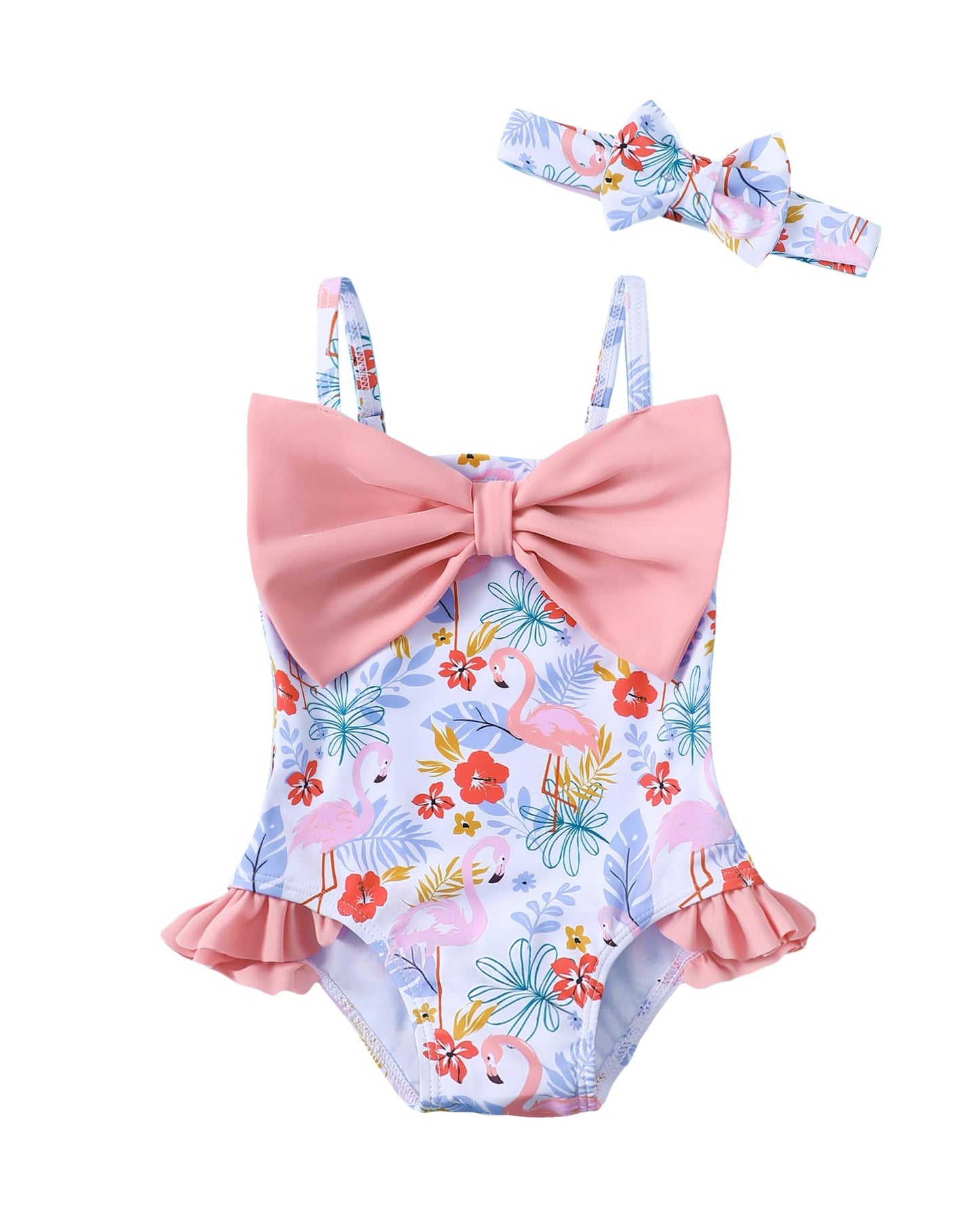 Mioglrie Toddler Baby Girl Swimsuit Infant Bathing Suits Summer Beach Swim Suit Newborn One Piece Swimwear for Girls