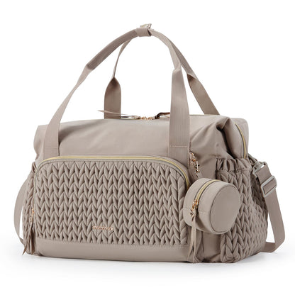 mommore Diaper Bag Tote, Large Capacity Travel Diaper bags, Hospital Bag for Labor Delivery, Baby Bag with Pacifier Case