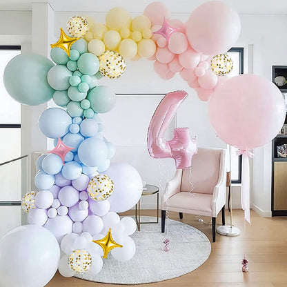 Black And White Balloon Arch Kit, Double Stuffed White And Black Balloons Garland Pearl White Sand Black Latex Balloons Different Size for Wedding Coquette Birthday Party Decorations
