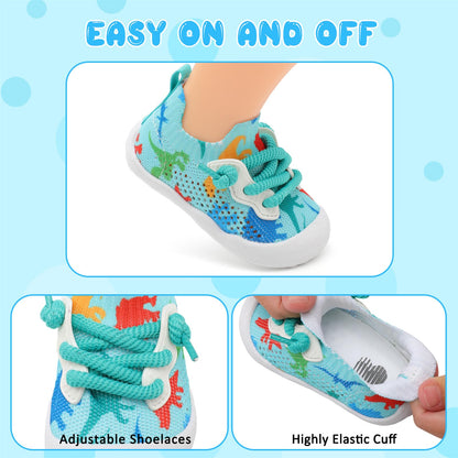 BARERUN Baby Shoes Baby First Walking Shoes Infant Sneakers Wide Barefoot Slip on Soft Sole Boys Girls Crib Shoe Toddler Breathable Lightweight House Socks