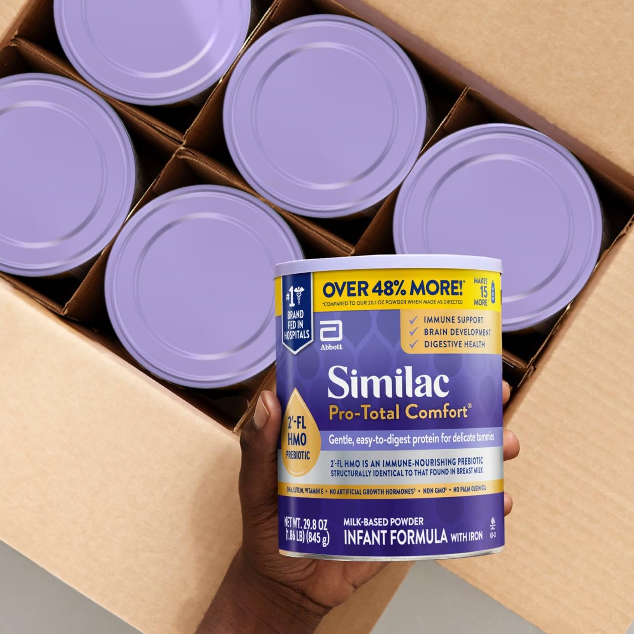 Similac Pro-Total Comfort Infant Formula With Iron, 20.1-oz Tub