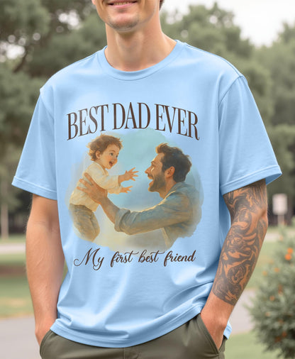 Custom Dad Shirt with Photo Text Custom Fathers Day Shirts for Dad from Son Daughter Mom, Personalized Gift for Father’s Day