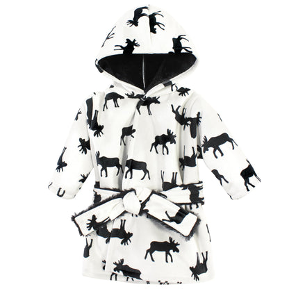 Hudson Baby Unisex BabyMink with Faux Fur Lining Pool and Beach Robe Cover-ups