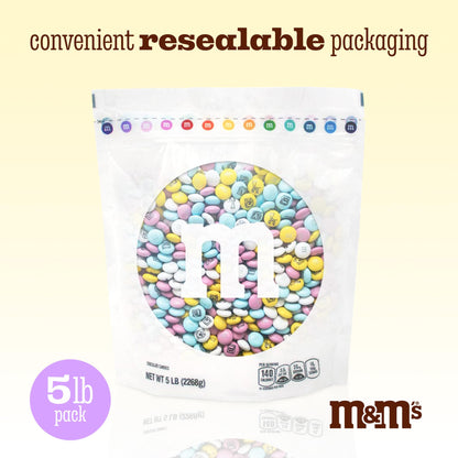 M&M'S World It's A Boy Milk Chocolate Candy 2lb Bag with White and Blue M&M'S for Baby Boy Showers Gender Reveal Parties and Baby Celebration Favors