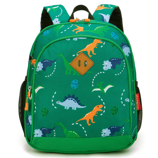 Toddler Backpack for Boys, 12 Inch Kids Dinosaur Backpack for Preschool or Kindergarten, Black