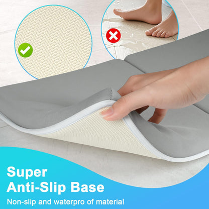 Baby Bath Kneeler and Elbow Rest Pad Set: Bathtub Elbow Rest with Silicone & Water Baffle Design -Easy to Clean & Gifts for New Parents