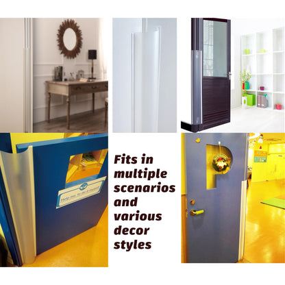 2PCS Child Proofing Door Finger Pinch Protector Clear Door Jam Shield for Child Safety Finger Pinch Guard Hinge Protectors for Kids/Pet