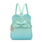 KL928 Girls Bowknot Polka Dot Cute Mini Backpack Small Daypacks Convertible Shoulder Bag Purse for Women