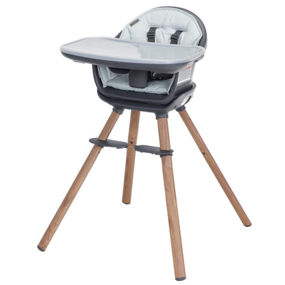 Maxi-Cosi Moa 8-in-1 High Chairs for Babies and Toddlers, Machine Washable Infant High Chair, Compact, Convertible High Chair Lightweight Design, Classic Slate