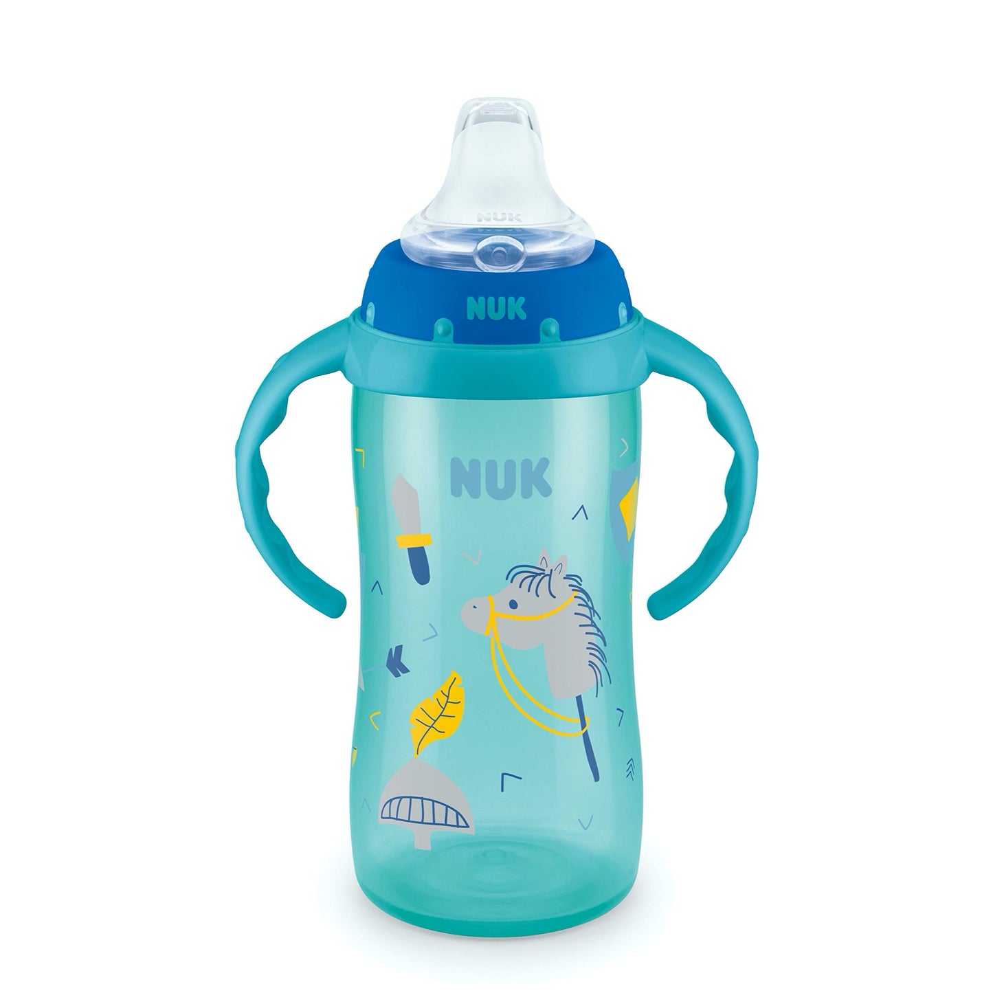 NUK Learner Cup, 10 oz, 8+ Months, 2 Count – BPA Free, Spill Proof Sippy Cup