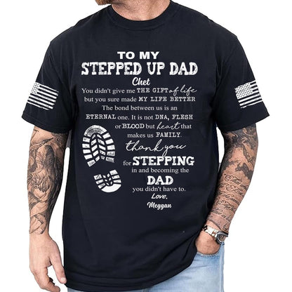 Personalized Fathers Day T-Shirt, Custom Grandpa Grandkids Name Shirt, Papa Shirts, Dad Gifts for Fathers Day and Christmas