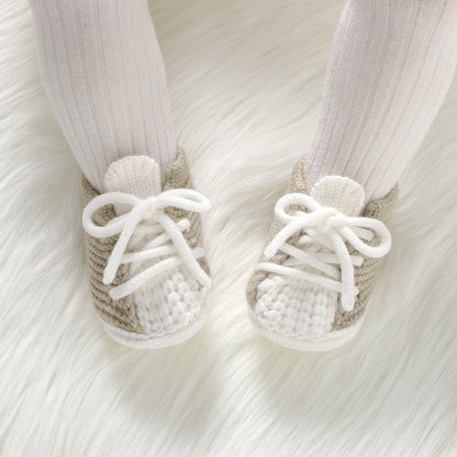DovFanny Baby Booties Newborn Baby First Shoes Cozy Warm Knit Soft Booties for Toddler Infant Boy Girl