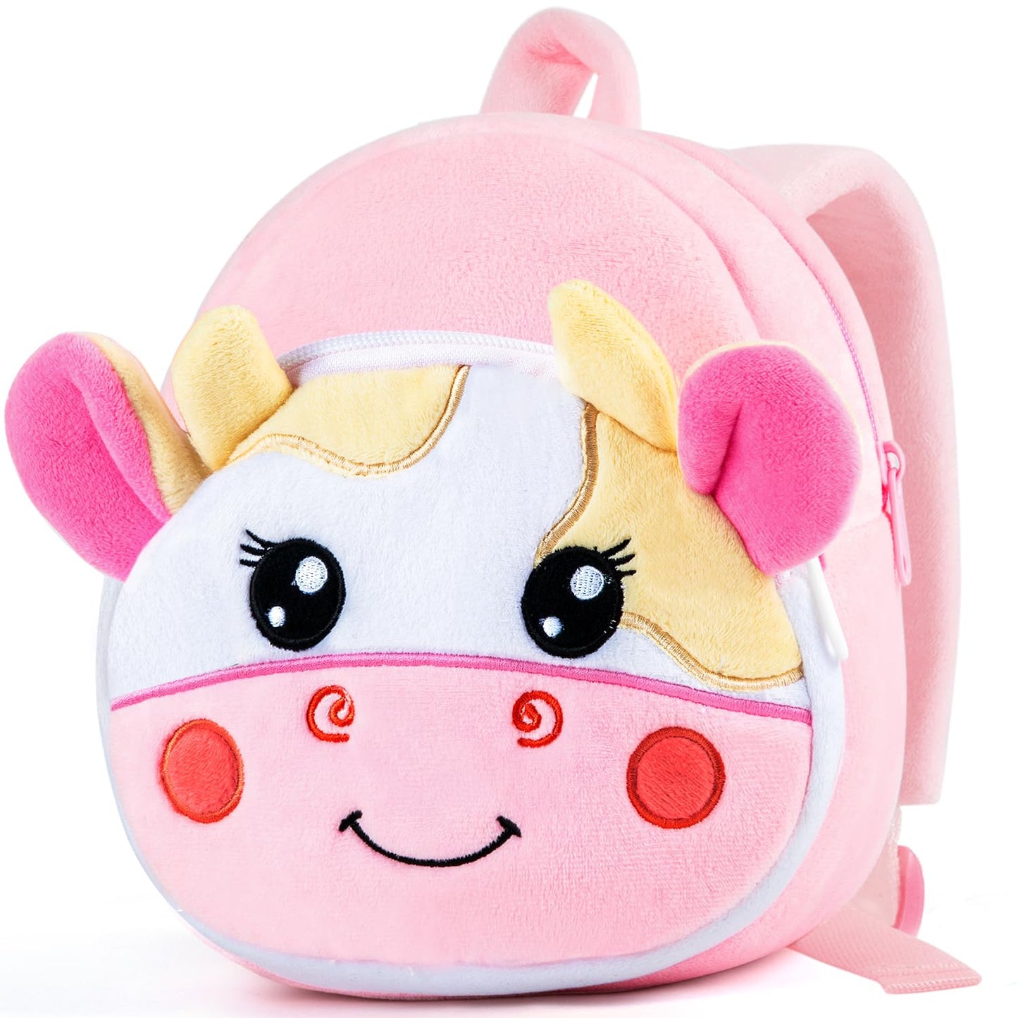 HONGTEYA Toddler Backpack Plush Backpack for Kids Soft Mini Backpack for Girls Animal Elephanet Doll Toys Birthday Easter Christmas kids for Age 1 2 3 4 5