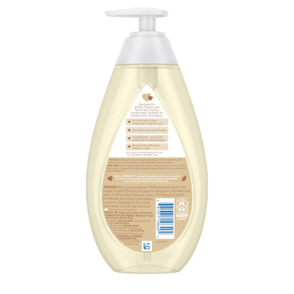 Johnson's Skin Nourishing Moisture Baby Body Wash With Vanilla & Oat Scents, Hypoallergenic & Tear Free Baby Bath Wash, Paraben-, Dye-, Sulfate & Phthalate-Free, 20.3 fl. oz