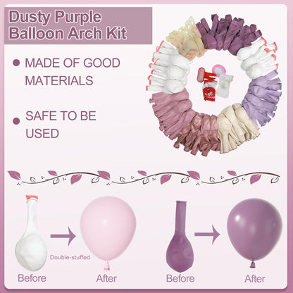 Amandir 173Pcs Pink Blue Green Balloon Arch Garland Kit, Dusty Baby Pink Mauve Pastel Mist Haze Green Blue Gold Confetti Balloons for Baby Shower Gender Reveal Wildflower Birthday Party Decorations