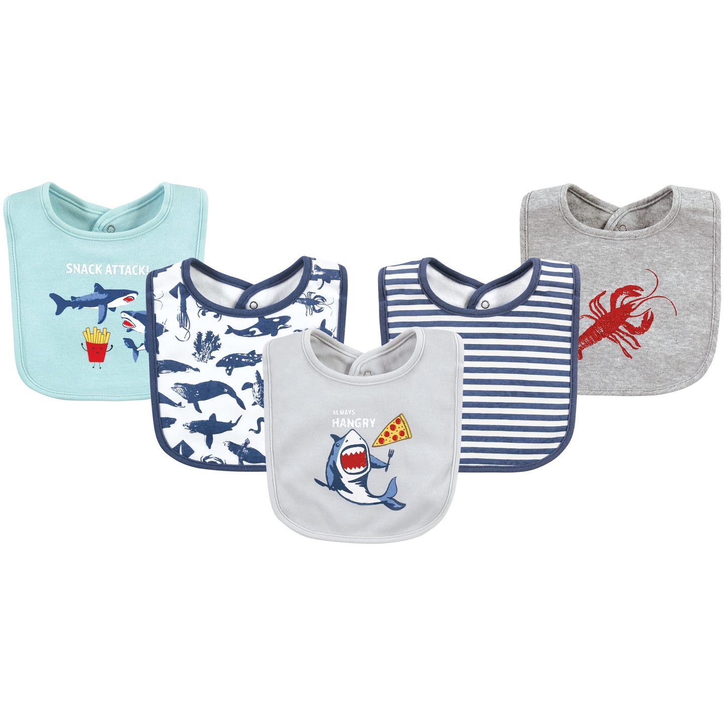 Hudson Baby Unisex BabyCotton Bibs