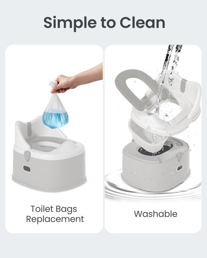 3-in-1 Toddler Potty Training Toilet for Boys and Girls Multi-use Baby Potty Chair for Toddlers 1-3 Training Potty Seat Toddler Toilet Baby Potty Training Seat with Step Stool (Orange)