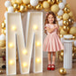 imprsv Marquee Light Up Letters, 3FT Mosaic Letters with Light for Baby Shower Graduation Party Decor, Large A for Engagement Wedding Party Decorations (Need to Assemble)