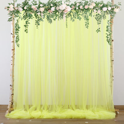 Champagne Tulle Backdrop Curtain for Parties Wedding 10ft×8ft Champagne Sheer Backdrop Curtains for Baby Shower Bridal Shower Reception Birthday Party Christmas Photoshoot Decorations 2 Panels