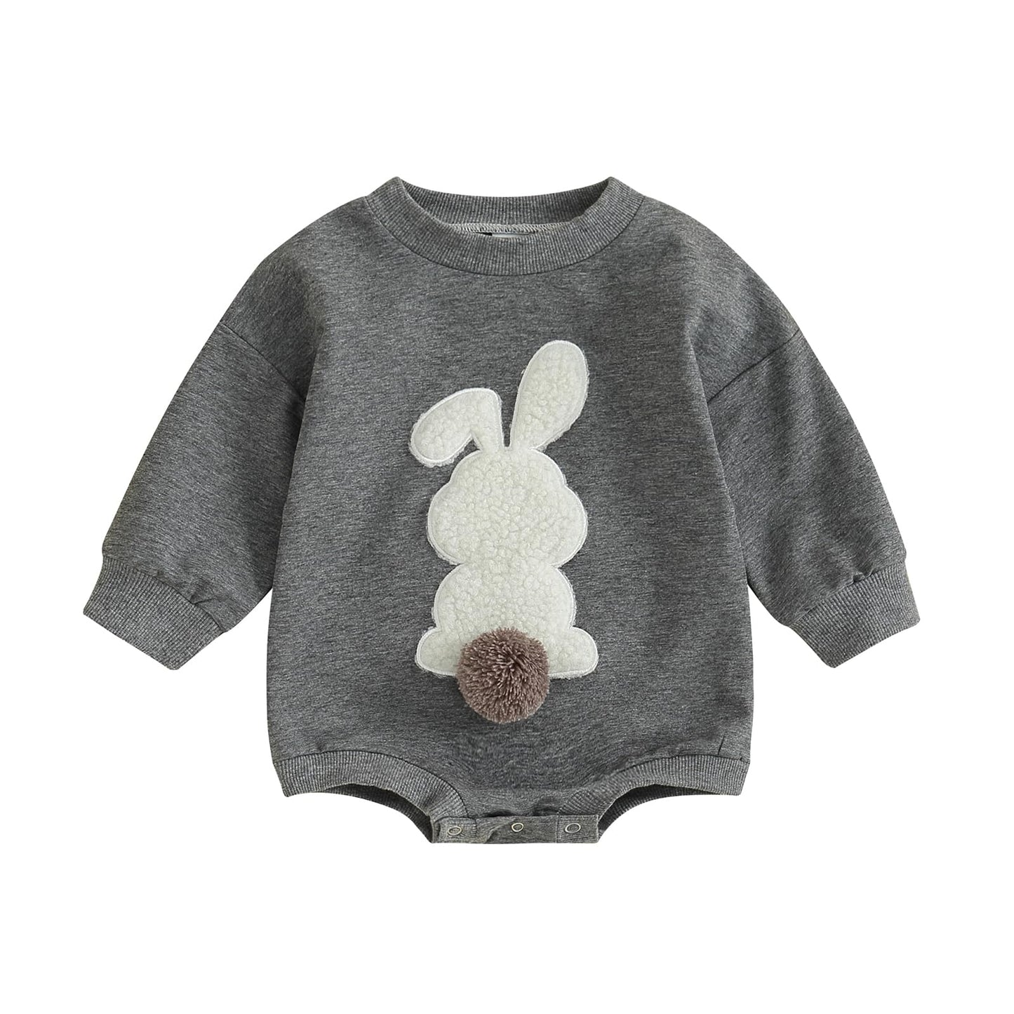 VISGOGO Newborn Infant Baby Boy Girls Oversized Romper Little Dude Sweater Onesie Coming Home Outfit Neutral Clothes