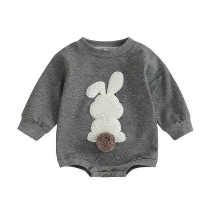 VISGOGO Newborn Infant Baby Boy Girls Oversized Romper Little Dude Sweater Onesie Coming Home Outfit Neutral Clothes