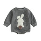VISGOGO Newborn Infant Baby Boy Girls Oversized Romper Little Dude Sweater Onesie Coming Home Outfit Neutral Clothes