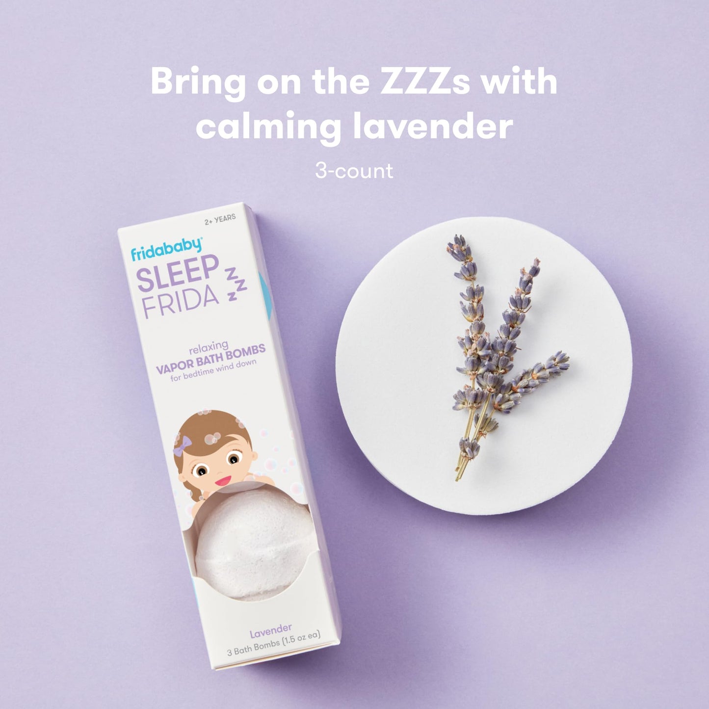 Frida Baby Natural Vapor Bath Bombs for Toddlers & Kids, Eucalyptus Essential Oil Bath Bombs for Aromatherapy, 10 Count