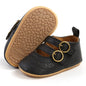 Baby Girl Mary Jane Flats Dress Shoes - Infant Newborn Shoes Anti-Slip Soft PU Leather Party School Wedding Princess Baby Girl Shoes 0-18M