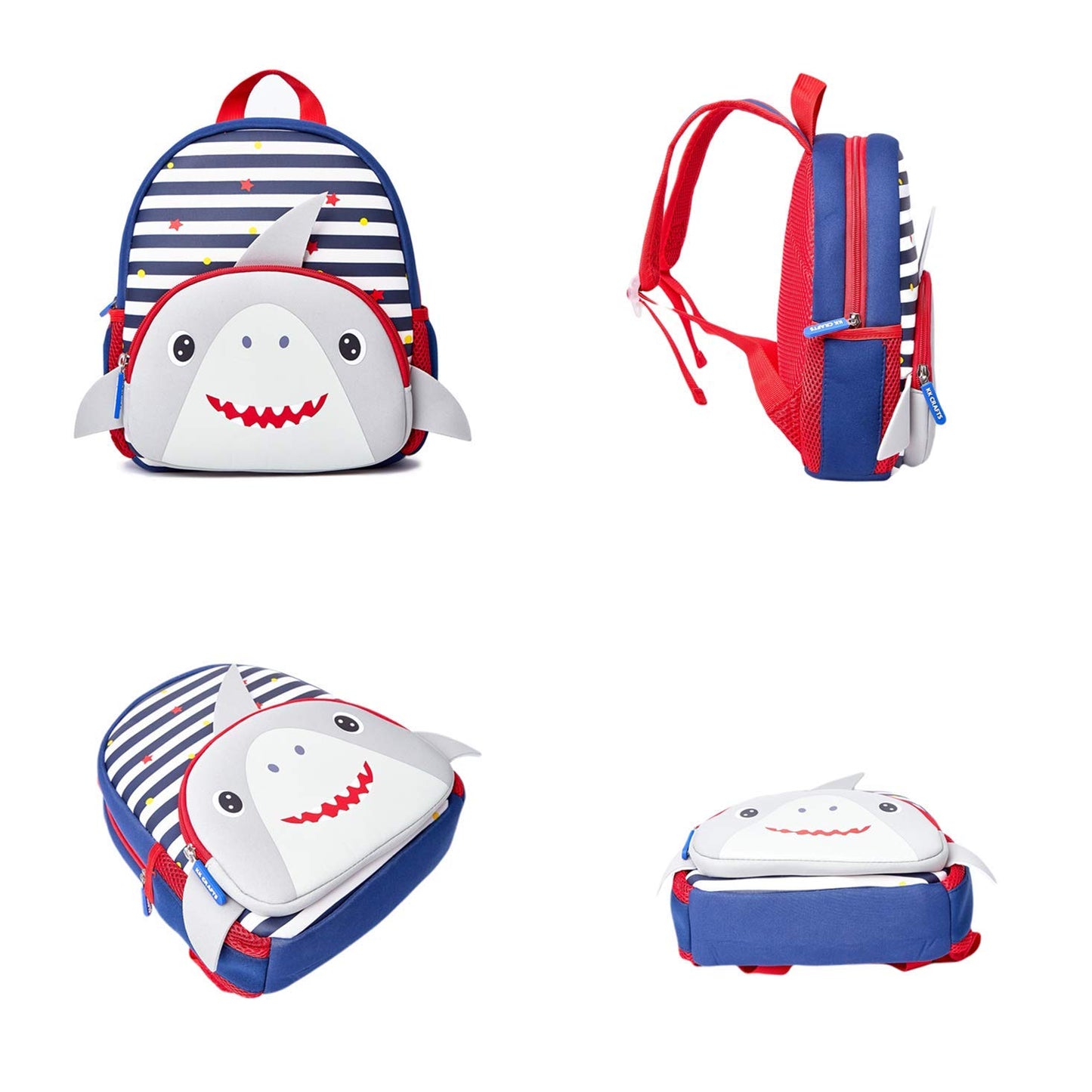 KK CRAFTS Preschool Backpack Toddler Neoprene Animal Schoolbag Lunch backpack for Kids Boys Girls(Dinosaur)