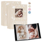 Lanpn Baby Photo Album 4x6 300 Pockets, Linen Newborn Bebe Ultrasound Photo Album with Memo Writing Area, Cover Photo Book, Picture Album for kids, Baby Girl Boy Memory Book Keepsake Colorful