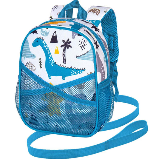 CCJPX Toddler Backpack with Leash, 9.5" Baby Boys Dinosaur Safety Harness Leashes Small Bag