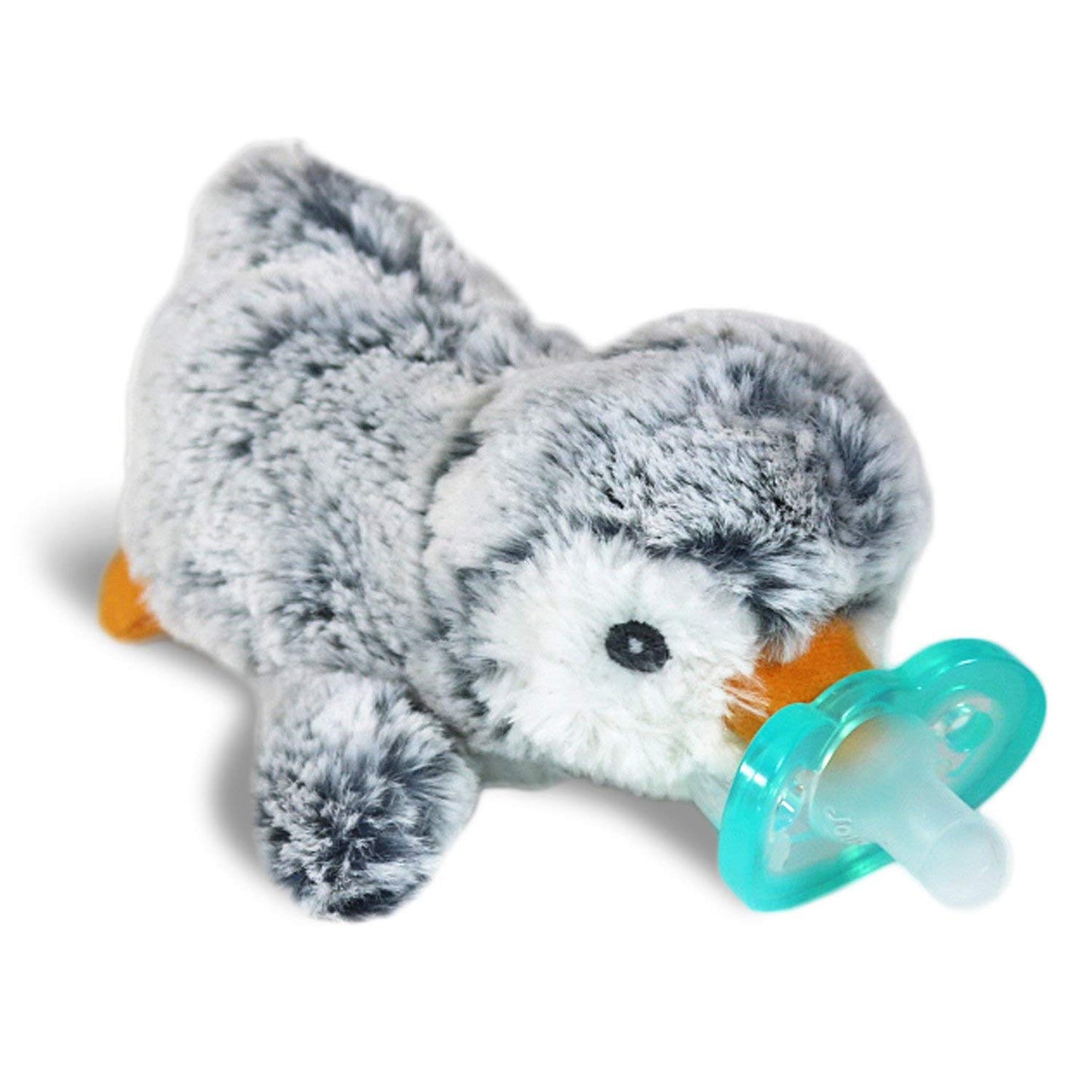 RaZbaby JollyPop Pacifier, Holder w/Detachable Baby Pacifier, Stuffed Animal RaZbuddy, All Ages 0M+, 100% Medical Grade USA Made Silicone, Machine Washable, Textured & Easy to Hold – Dragon