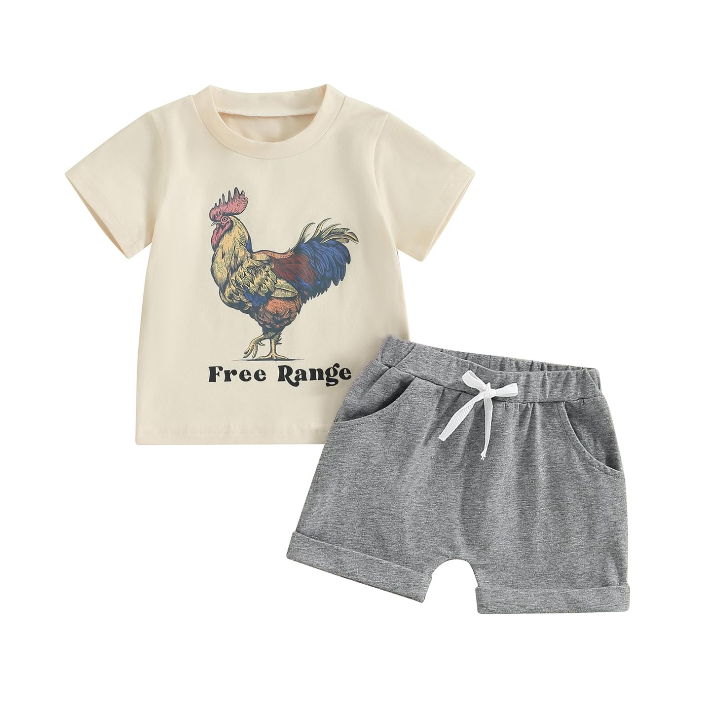 Kupretty Baby Boy Clothes Toddler Summer Outfit Short Sleeve T-Shirt Tee Tops Joggers Casual Shorts 2Pcs Clothing Set