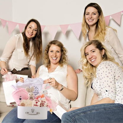 Bopoobo Baby Shower Gifts for Boys - New Born Gifts, Unique Essentials: Onesie, Blanket, Rattle, Lovey, Socks, Decision Coins, Milestone