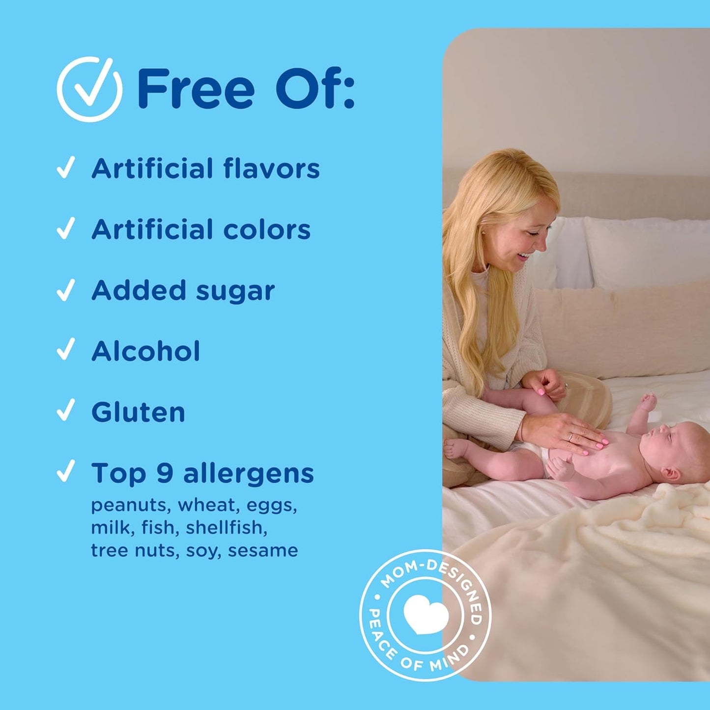 Mommy's Bliss Baby Probiotic Drops + Vitamin D, Supports Digestive Health and Immunity, 400IU Vitamin D for Healthy Bone Development, Newborns +, Flavorless, 0.34 Fl Oz (30 Servings)