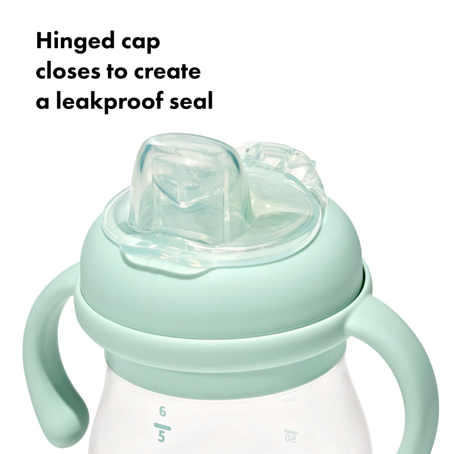 OXO Tot Transitions Soft Spout Sippy Cup with Removable Handles - 6 oz. - Blossom