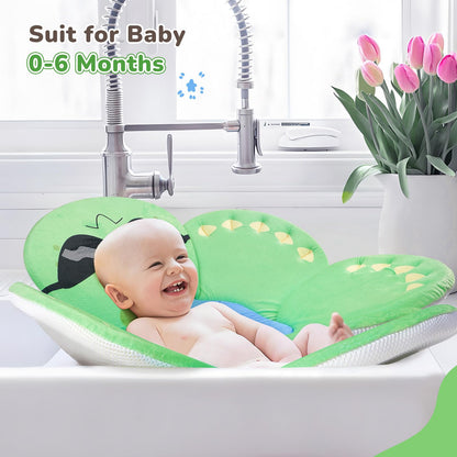 Baby Bath Flower for Sink, Non-Slip Flower Bathtub for Infants 0-6 Months, Soft Baby Sink Bath Cushion for Babies Bath Time, Newborns Bath Essentials Must Haves-Butterfly