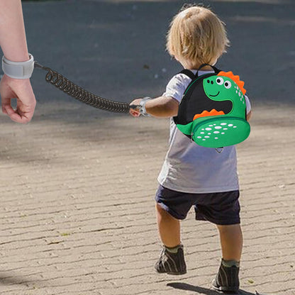 Accmor Toddler Harness Backpack Leash, Cute Dinosaur Backpacks with Anti Lost Wrist Link, Cute Mini Child Backpack Wristband Tether Strap and Protection Leashes for Boys Girls Aged 1-3 Years