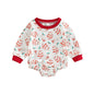 Easter Newborn Baby Girl Clothes Fuzzy Bunny Embroidery Romper Sweatshirt Bubble Jumpsuit Toddler Baby Girl Outfit
