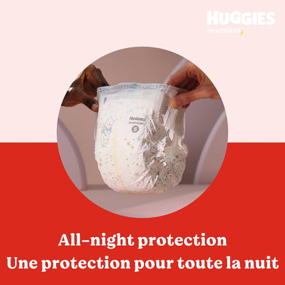 Huggies Size 5 Overnites Baby Diapers: Overnight Diapers, Size 5 (27+ lbs), 100 Ct (2 Packs of 50)